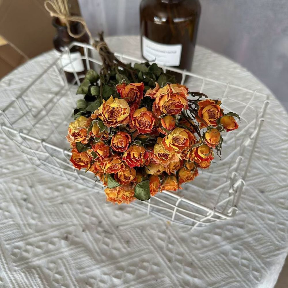 Resin Art Rose - باقة ورود طبيعية مجففة ومحفوظة، مثالية