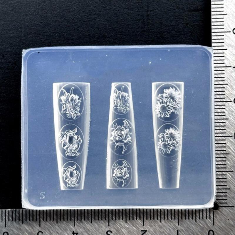 Resin Art Equipment - 31BB تنقش سيليكون مسمار الفن العفن