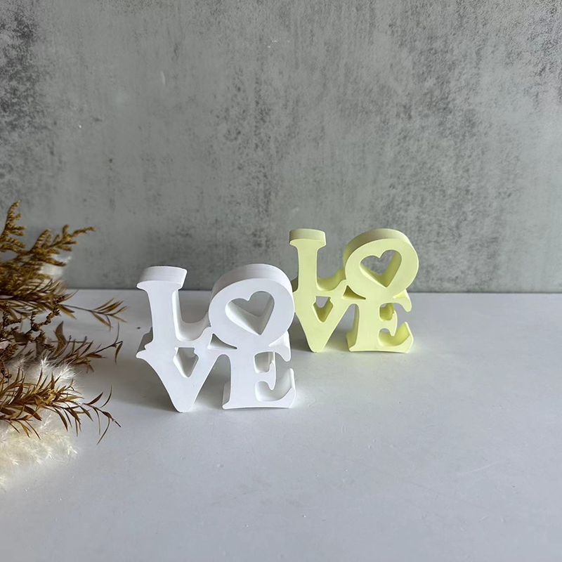 Resin Art Alphabet - رسالة الحب قالب من السيليكون لتقوم