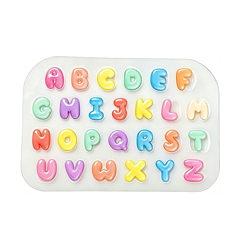 قطعتان من قالب السيليكون الصغي - مراجعة Resin Art Alphabet وسعره